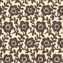 Brown Flower and Leaf Print Italian Paper ~ Carta Varese Italy